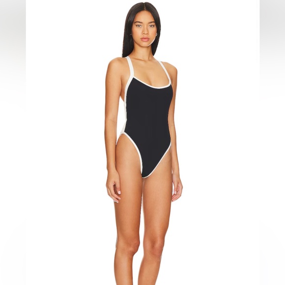 LSPACE Women's Black One-Piece Swimsuit - Picture 2 of 6